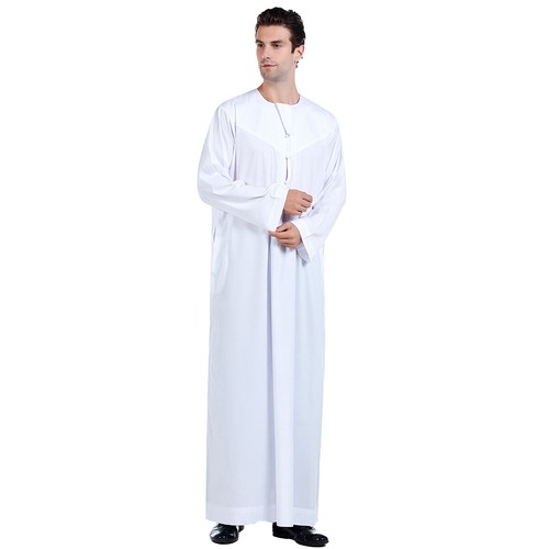 Muslim Men's Saudi Thobe Thoub Abaya Robe Dishdasha Islamic Arab Kaftan Clothing - Picture 54 of 368