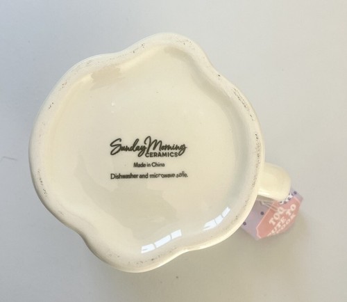 Nuevo ROSA Domingo Mañana Margarita Gafas de Sol Halloween Fantasma Taza - Imagen 2 de 9