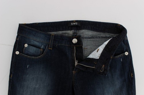 Costume National Women Dark Blue Jeans Pants Cotton Slim Denim Trousers Sz W 26 - Picture 5 of 10