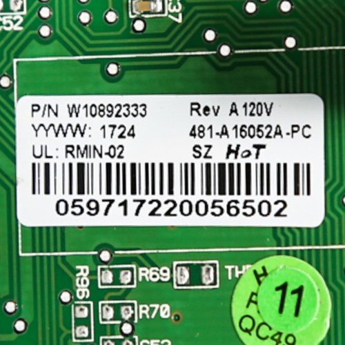 W11035836 WHIRLPOOL CNTRL-ELEC - Picture 1 of 4