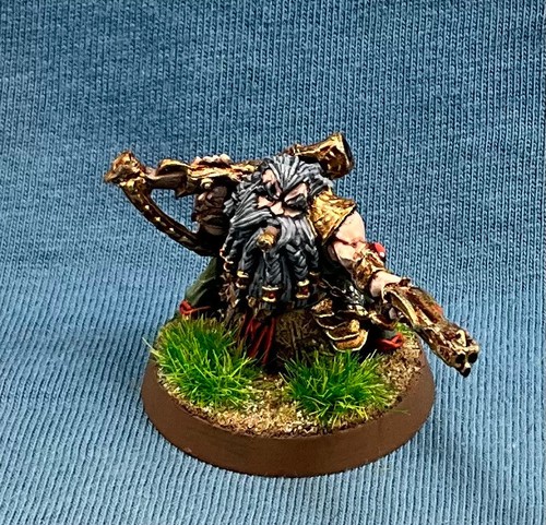 Warhammer pintado Avatares de Guerra Dwarf Thunderlord con Blunderbuss METAL DW068 - Imagen 6 de 6