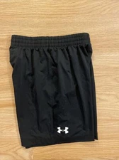 Pantalon Cortos Deportivo Para Niños Negros Under Armour Baloncesto Futbol M
