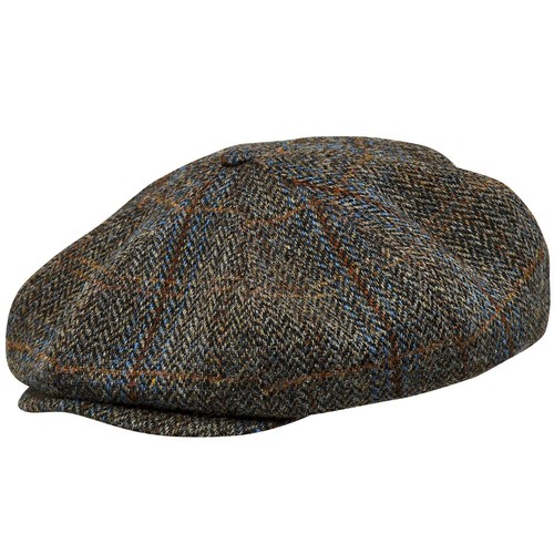 PEAKY Harris Tweed Newsboy Cap Wool Vintage Gatsby Baker Boy Handmade Sterkowski - Picture 22 of 74