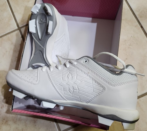 RINGOR RIP-IT Kids’ Diamond Softballschuhe: WEISS: NEU IM KARTON: GRÖSSE 6 - Bild 7 von 10