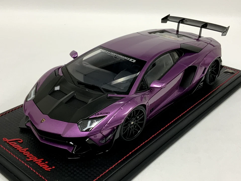 1/18 AutoArt Lamborghini Aventador LB Works Viola SE30 Capot En Carbone 79242 - Photo 1/4