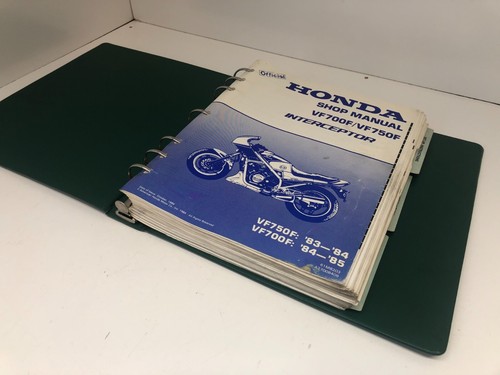 1983-1985 VF700 750 F Honda OEM Service Manual Repair Shop Book Green Binder - Picture 2 of 21