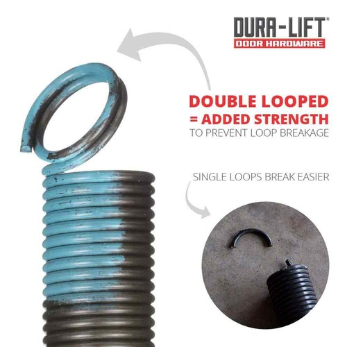 90 Lb. Heavy-Duty Extension Garage Door Spring 2-Pack Double-Looped Replacement - Picture 4 of 6