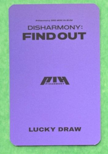 P1HARMONY Disharmony Break Find Out Album Member Photocards Wonderwall POB Lucky - Picture 3 of 13