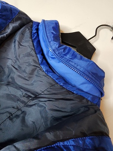 GAP Kids Boys Warmest Jacket Puffer Coat 8 M Bright Blue Fleece Lined Pockets - Picture 5 of 8