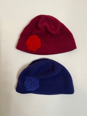 Girl's Hats with flower (set of 2)