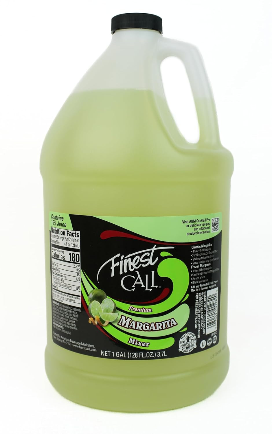 Готовая к употреблению смесь для напитков Finest Call Premium Margarita, бутылка объемом 1 галлон (128 жидких унций