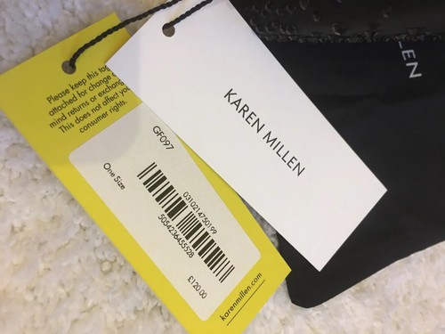 KAREN MILLEN BLACK SATIN SCATTERED RHINESTONE BOX CLUTCH SHOULDER BAG BNWT - Picture 6 of 12