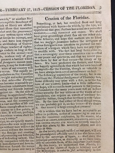 Florida Treaty - Boston Pirate Executions 1819 Spanish Inquisition-US Bank - Picture 3 of 13