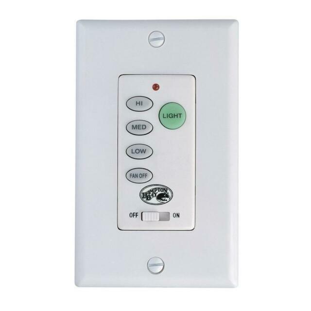 Hampton Bay Ceiling Fan Wall Control 9050h White