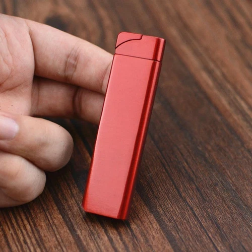 Ultra Thin Refillable Butane Lighter Small Metal Windproof Jet Torch Gas Lighter - Picture 15 of 42