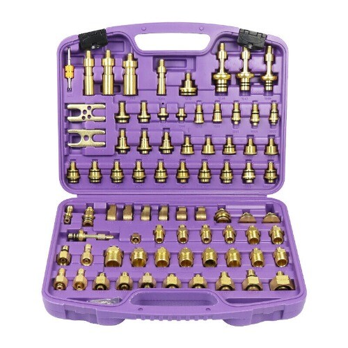 Car Air Conditioning Leak Detection Plug Pure Copper Car Leak Detection Tool Set - Foto 2 di 6