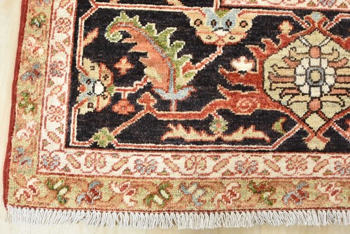 Heriz Ziegler Rug 9' x 11'11'' Red Wool Traditional Hand-Knotted Oriental Carpet - Picture 12 of 15