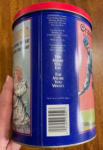 Cracker Jack Tin - Limited Edition Third In A Series 8 X 6 in collectible 1992 - Picture 3 of 8