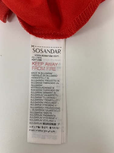 Sosandar long Sleeve Mesh Top Red Spot Size 14 Band New with Tags - Picture 7 of 11