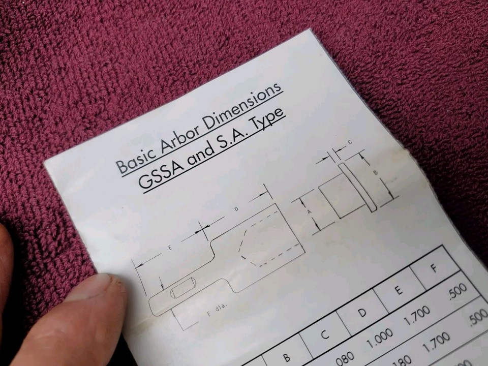 Sierra American MultiSystems SA3S Slitting/Slotting Arbor Set, 1/4