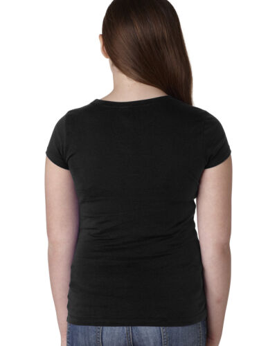 Next Level Apparel 3710 Girls Princess Cap Sleeve Tee Top Stylish T-Shirt - Picture 10 of 88