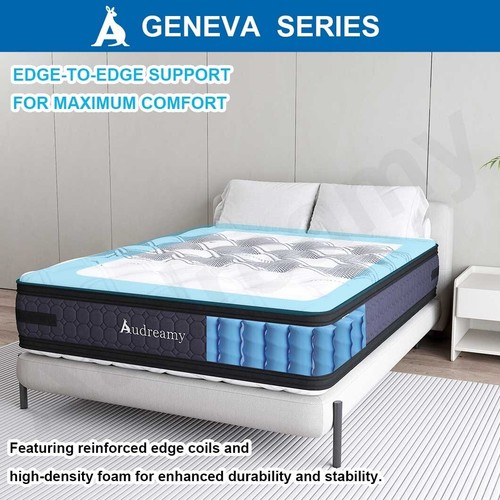 Audreamy Geneva Mattress Dual-Sided 36cm Euro Top Cool Gel 7-Zone Pocket Spring - Picture 67 of 80