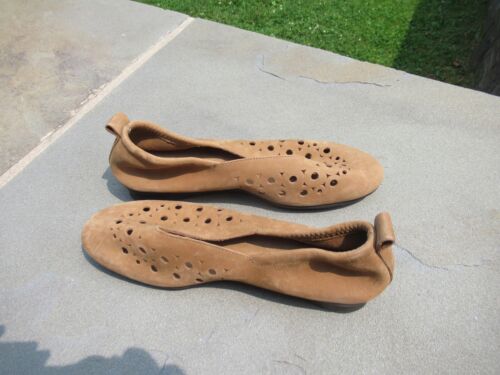 NIB Arche Nityka Nubuck Ballet Flats, Round Toe, Cut Outs, Color Fauve, 38, 7.5 - Picture 2 of 11