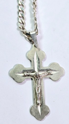 Silver Chain with Crucifix Pendant 21.1g 925 - Picture 3 of 3