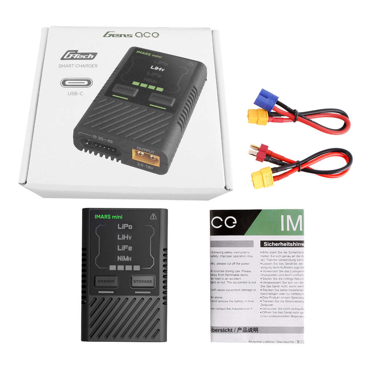Gens Ace GEA60WE2 iMARS Mini G-Tech USB-C 2-4S 60W Ladegerät