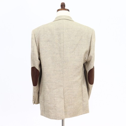 Roundtree & Yorke 44L Beige Sport Coat Blazer Jacket HB 2B Wool - Picture 7 of 11