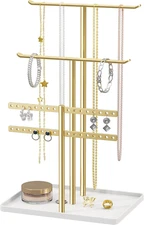 Pickpiff Jewelry Stand Holder Organizer: 14.5" Sturdy Jewelry Hanger, Gift for W
