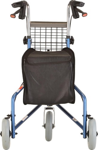 NOVA Traveler 3-Wheel Rollator Walker, All Terrain 8” Wheels BLUE - OPEN BOX - Picture 6 of 9