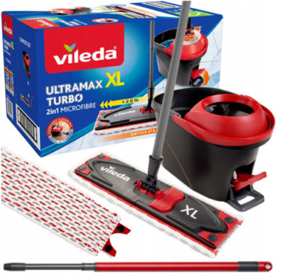 Wischmopp Vileda Ultramax Turbo XL Bodenwischer Flach SET