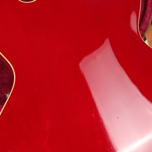 Gibson ES-335 1985 reedición de puntos rojo cereza - Imagen 10 de 12
