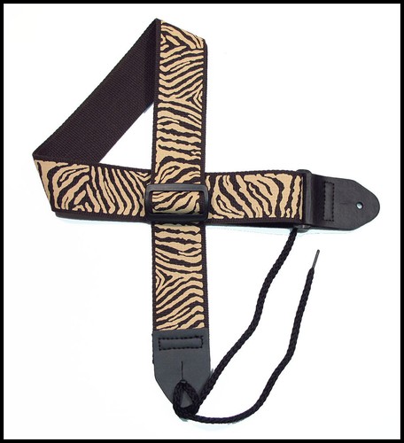 Zebra, Tiger, Leopard Guitar Straps 2" Cotton in many colors by Legacystraps - Picture 26 of 47