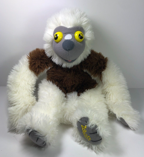 ZOBOOMAFOO Plush Lemur Kratt Brothers PBS 17" Stuffed Toy White Brown