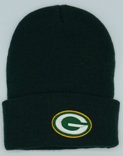 NFL Green Bay Packers Adult Basic Logo Cuffed Winter Knit Hat Cap Beanie NEW