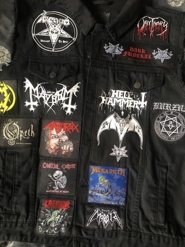 Custom Battle Jacket w/ Your Personal Heavy Metal Patch Collection/Selection XXL - Picture 3 of 12
