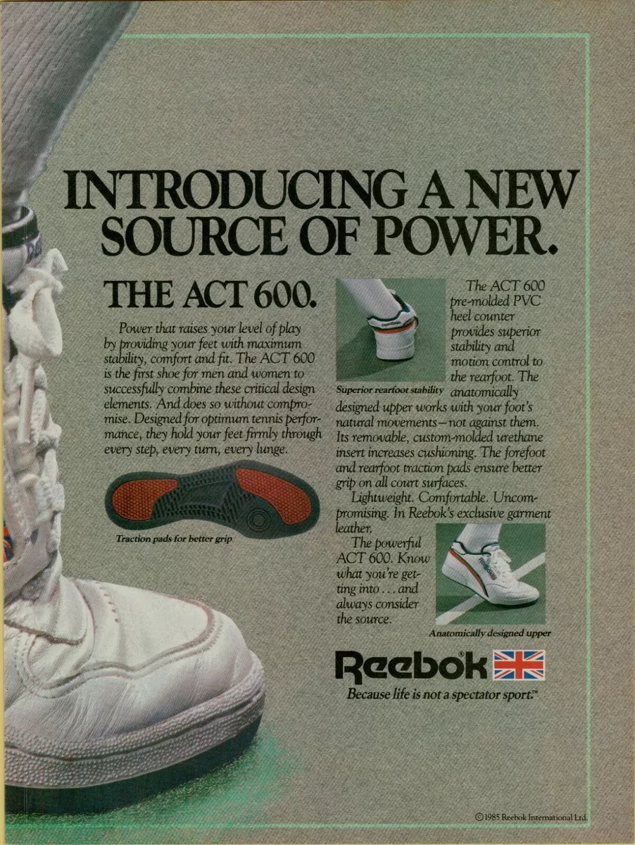 ACT Sneaker Sports Shoe Better Court Vintage Print Ad | eBay