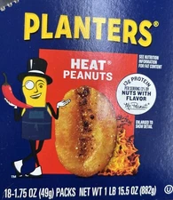 Planter’s Heat Peanuts 18-1.75oz Packs