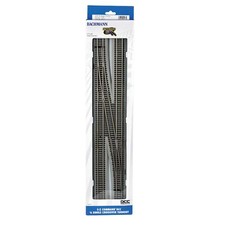Bachmann 44137 HO #6 Single Crossover Left Turnout DCC EZ Command Nickel-Silv
