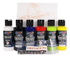 Createx 2oz Opaque Primary Paint Set with UMO's by NO-NAME Brand