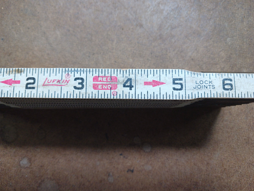 4 reglas de madera plegables vintage. 2-Durall 6FT, 1-Lufkin 8FT, 1-Ace 6Ft. - Imagen 2 de 15