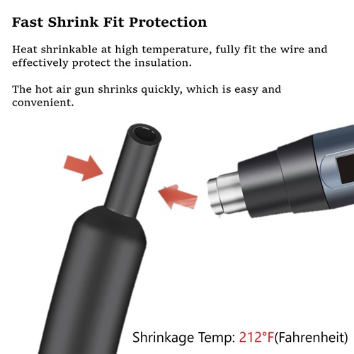 New Heat Shrink Tubing 3:1 Marine Grade Wire Wrap Adhesive Glue Lined Waterproof - Picture 5 of 15