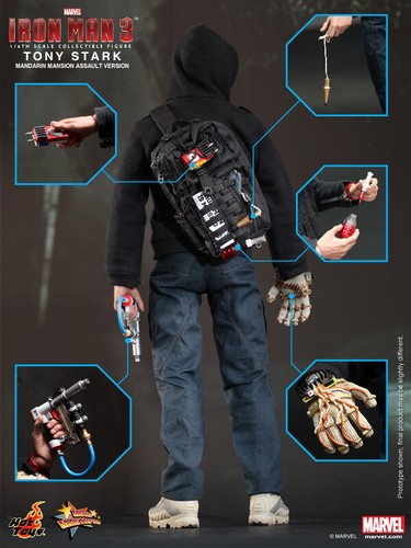 Nueva figura mecánica Hot Toys 1/6 MMS209 Iron Man 3 Tony Stark - Imagen 14 de 15