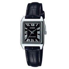 CASIO Woman Analogue leather band Wrist Watch LTP-V007L-1B