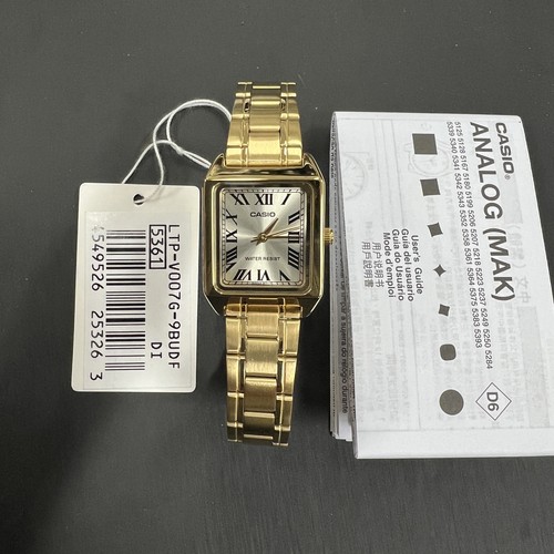 Reloj para mujer Casio LTP-V007 impermeable acero inoxidable/cuero - Imagen 19 de 37
