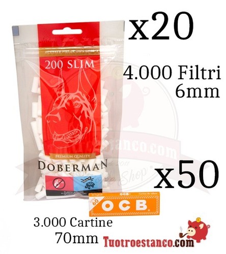 3.000 Cartine OCB arancione 70mm + 4.000 Filtri 6mm - Imagen 2 de 5