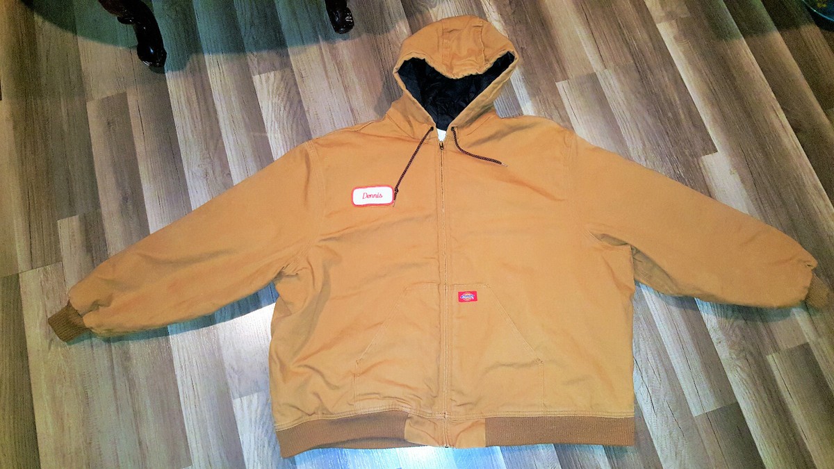 DICKIES MEN'S XXL SIZE (DENNIS) HOODED QUILTED LINED, FULL ZIP