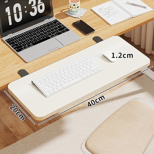Non-punching Desktop Extending Board Foldable Office Computer Working Extension - Photo 13/20